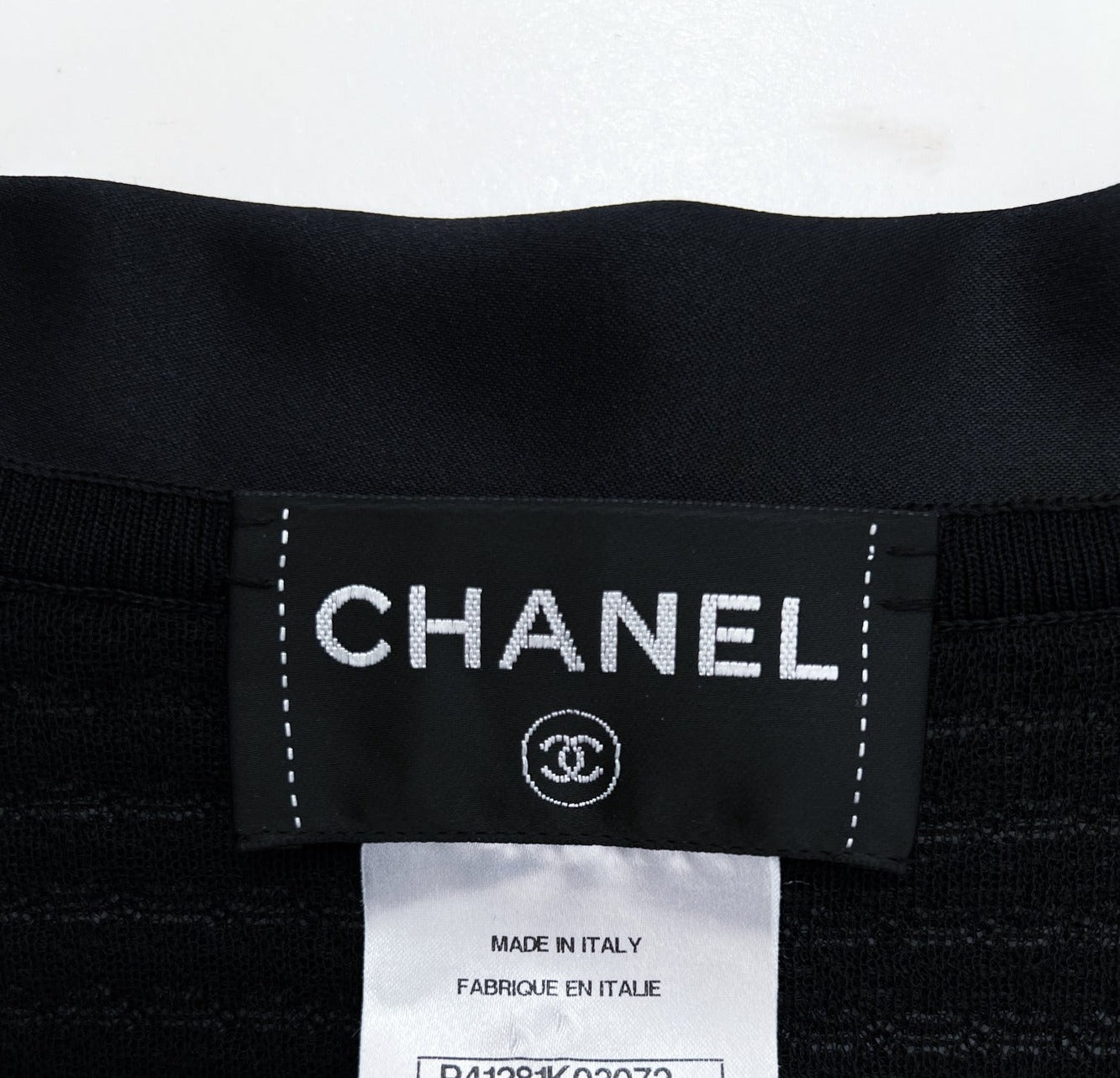 CHANEL 11S Cameron Diaz Black White Lace Cardigan Jacket Dress Tops 34 36 38 44 シャネル ブラック・ホワイト・レース・カーディガン・ジャケット・ワンピース・トップス 即発 - TC JAPAN