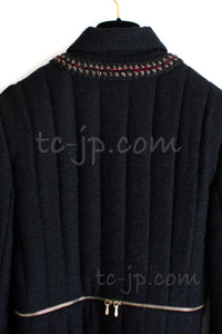 CHANEL 10PF Black Wool Zip Pocket Coat 34 シャネル ウール・ジッパー・コート 即発