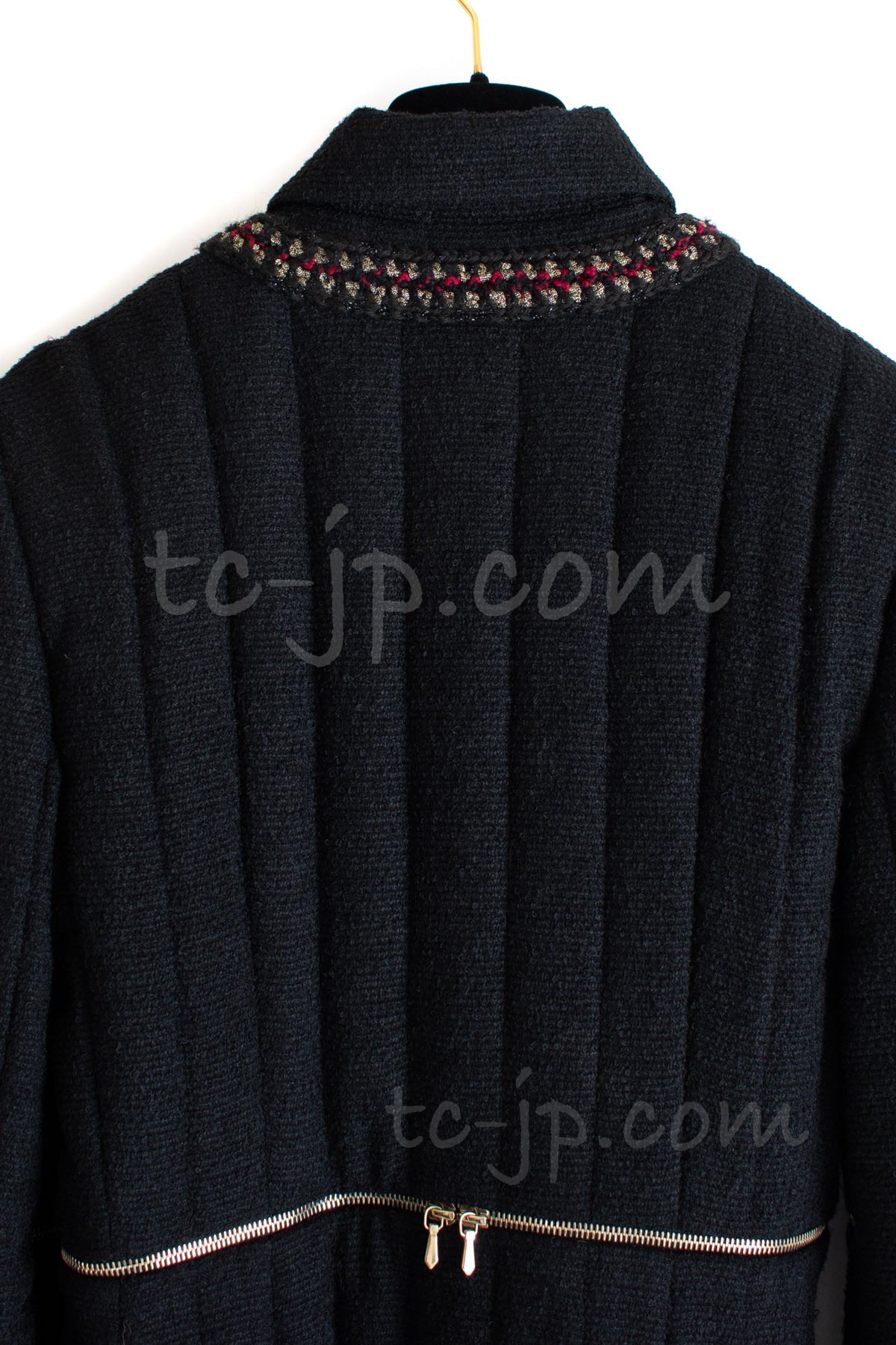 CHANEL 10PF Black Wool Zip Pocket Coat 34 シャネル ウール・ジッパー・コート 即発
