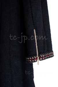 CHANEL 10PF Black Wool Zip Pocket Coat 34 シャネル ウール・ジッパー・コート 即発