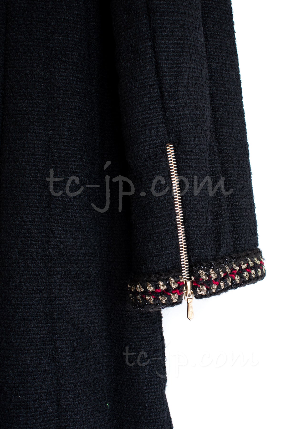 CHANEL 10PF Black Wool Zip Pocket Coat 34 シャネル ウール・ジッパー・コート 即発