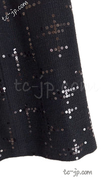 CHANEL 02A Black Lesage Sequin Jacket Skirt 34 36 40 シャネル ルサージュ・ブラック・スパンコール ジャケット・スカート 即発