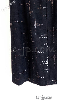 CHANEL 02A Black Lesage Sequin Jacket Skirt 34 36 40 シャネル ルサージュ・ブラック・スパンコール ジャケット・スカート 即発