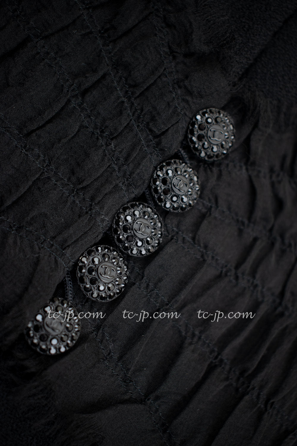 CHANEL 04S Black CC Logo Buttons Wool Jacket Naomi Watts 36 38 シャネル 定番 ブラック ココボタン ウール ジャケット 冠婚葬祭 即発