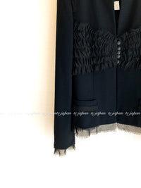 CHANEL 04S Black CC Logo Buttons Wool Jacket Naomi Watts 36 38 シャネル 定番 ブラック ココボタン ウール ジャケット 冠婚葬祭 即発