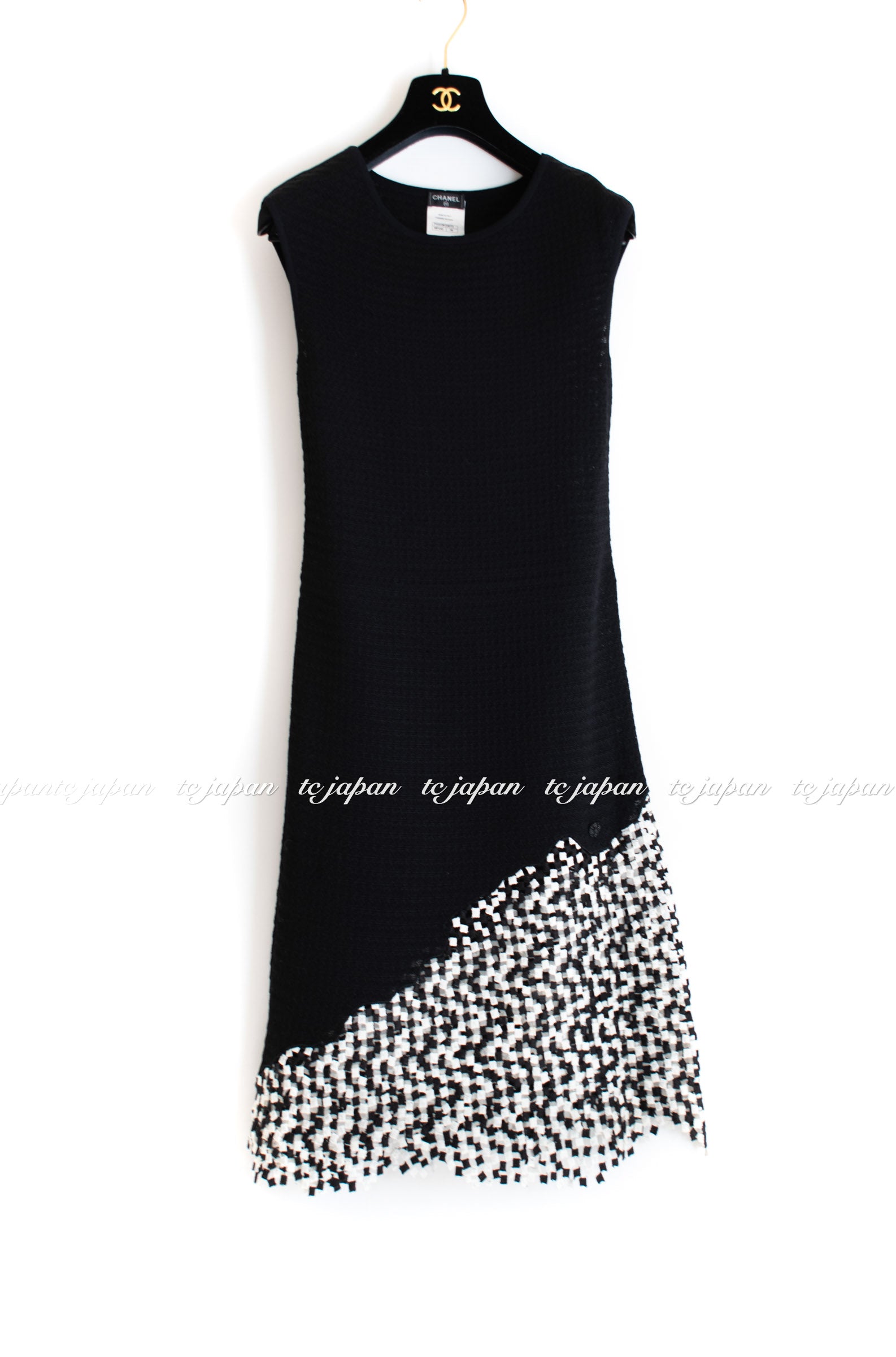 CHANEL 11S Cameron Diaz Black White Lace Cardigan Jacket Dress Tops 34 36 38 40 シャネル ジャケット ワンピース カーディガン 即発 - CHANEL TC JAPAN