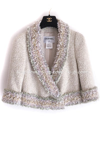 CHANEL 13C Multicolor Fringe Jacket Tops 36 38 シャネル ベルサイユ マルチカラー フリンジ ジャケット トップス 即発