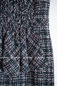 CHANEL 16B Charcoal Gray Tweed Dress 38 シャネル チャコールグレー ウール ツイード ワンピース 即発