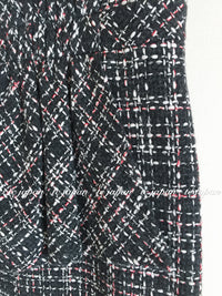 CHANEL 16B Charcoal Gray Tweed Dress 38 シャネル チャコールグレー ウール ツイード ワンピース 即発