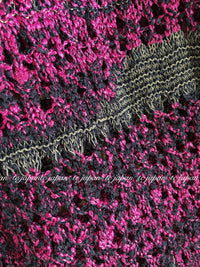 CHANEL 12S Magenta Navy Knit Dress 36 38 シャネル マゼンタ ネイビー ニット・ワンピース 即発