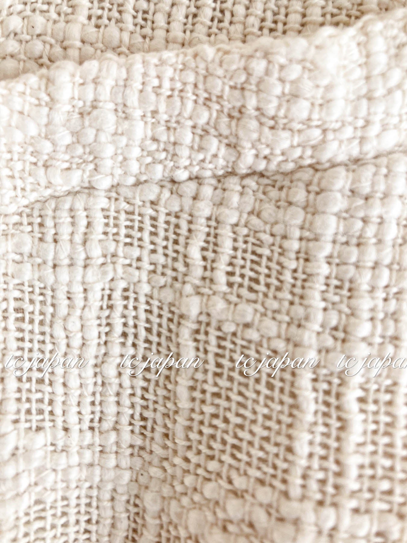 CHANEL 12PF Gripoix Button Ivory Tweed Jacket 36 38 シャネル グリポア宝石ボタン・アイボリー・ツイード・ジャケット 即発