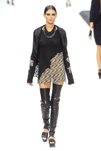 CHANEL 11S Cameron Diaz Black White Lace Cardigan Jacket Dress Tops 34 36 38 シャネル ジャケット ワンピース カーディガン 即発 - CHANEL TC JAPAN