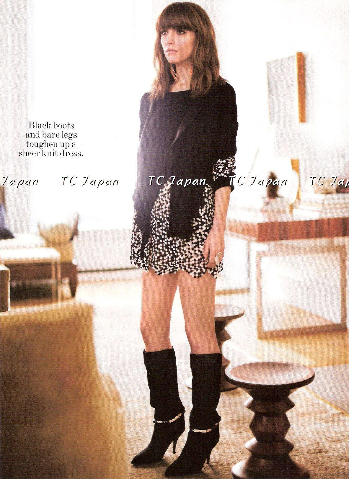 CHANEL 11S Cameron Diaz Black White Lace Cardigan Jacket Dress Tops 34 36 38 シャネル ジャケット ワンピース カーディガン 即発 - CHANEL TC JAPAN