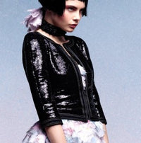 CHANEL 13C Keira Knightley Sequins Black Jacket 34 36 38 シャネル キーラ・ナイトレイ着用 ブラック・スパンコール・ジャケット 即発 - シャネル TC JAPAN