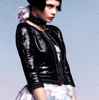 CHANEL 13C Keira Knightley Sequins Black Jacket 34 36 38 シャネル キーラ・ナイトレイ着用 ブラック・スパンコール・ジャケット 即発 - シャネル TC JAPAN