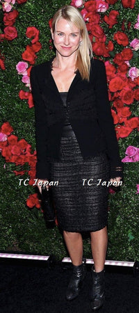 CHANEL 04S Black CC Logo Buttons Wool Jacket Naomi Watts 36 38 シャネル 定番 ブラック ココボタン ウール ジャケット 冠婚葬祭 即発