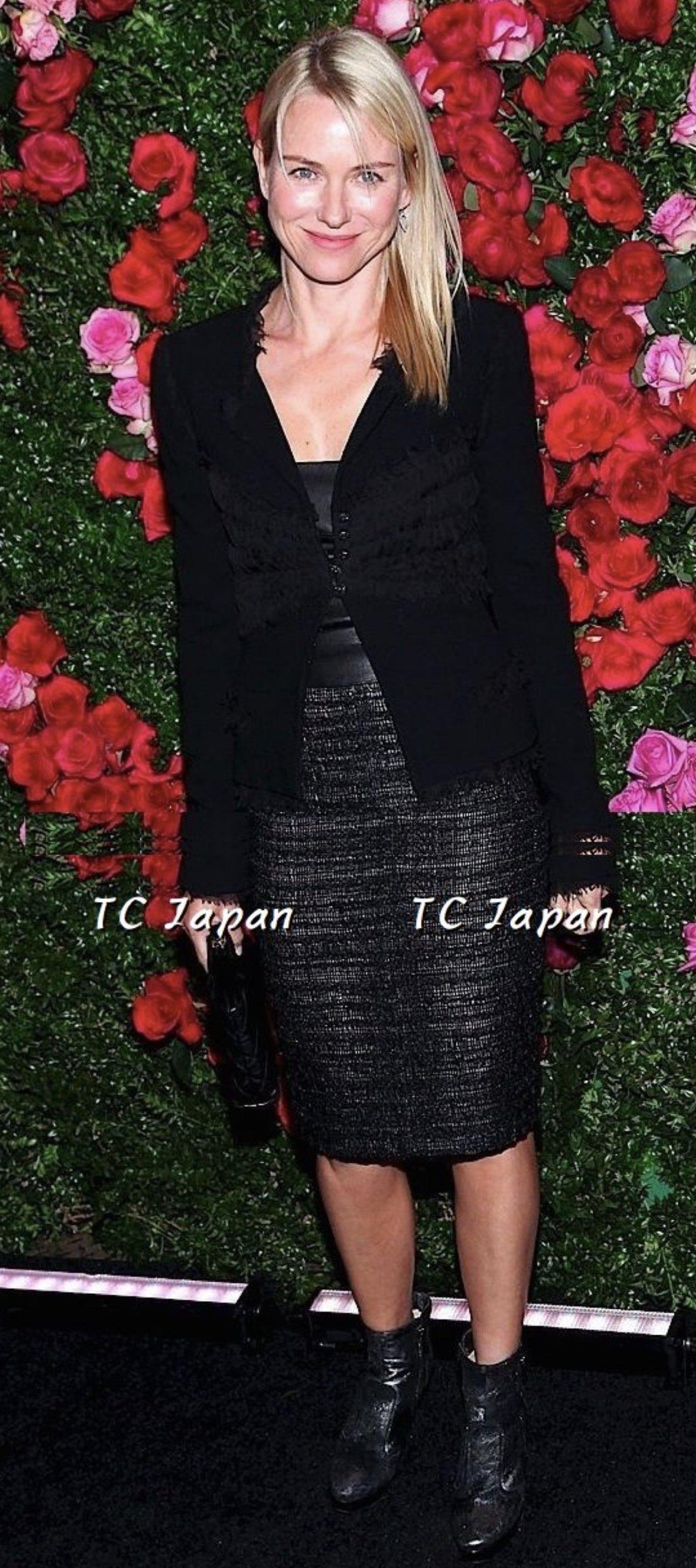CHANEL 04S Black CC Logo Buttons Wool Jacket Naomi Watts 36 38 シャネル 定番 ブラック ココボタン ウール ジャケット 冠婚葬祭 即発
