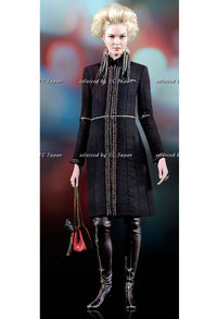 CHANEL 10PF Black Wool Zip Pocket Jacket 38 シャネル ブラック・ウール・ジッパー・ジャケット 即発