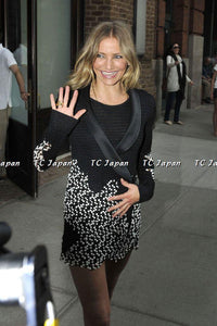 CHANEL 11S Cameron Diaz Black White Lace Cardigan Jacket Dress Tops 34 36 38 シャネル ジャケット ワンピース カーディガン 即発 - CHANEL TC JAPAN