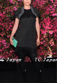 CHANEL 13S Knit Bolero Tweed Dress 36 38 シャネル ボレロ・メッシュ・ブラック ワンピース 即発 - CHANEL TC JAPAN