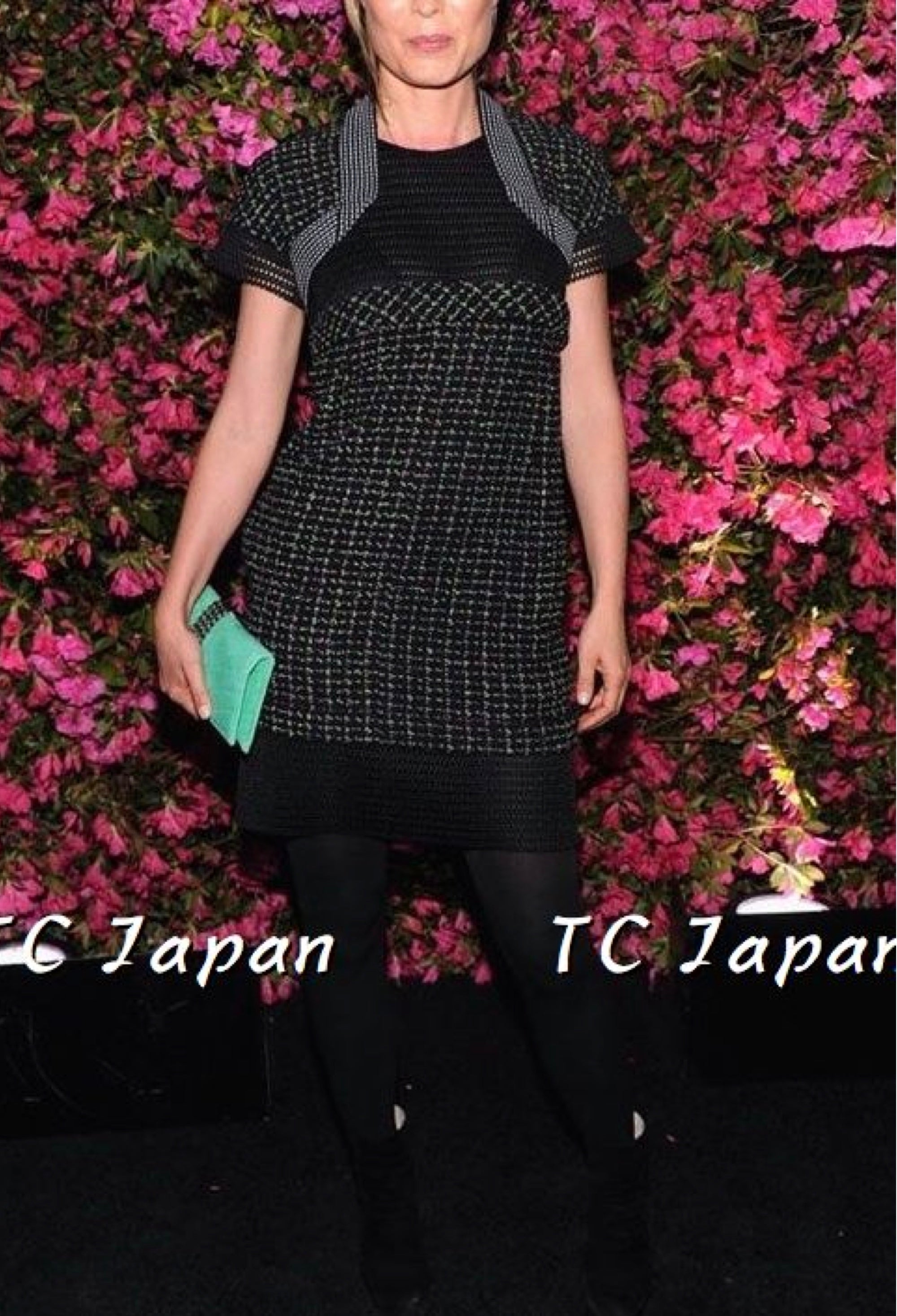 CHANEL 13S Knit Bolero Tweed Dress 36 38 シャネル ボレロ・メッシュ・ブラック ワンピース 即発 - CHANEL TC JAPAN