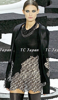 CHANEL 11S Cameron Diaz Black White Lace Cardigan Jacket Dress Tops 34 36 38 シャネル ジャケット ワンピース カーディガン 即発 - CHANEL TC JAPAN