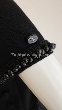 CHANEL 09A Black Beaded Wool Dress 36 シャネル ブラック・ビジュー装飾・ウール・ワンピース 即発