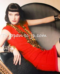 CHANEL 10PF Red Shanghai Dress 36 シャネル レッド・ストレッチ・ニット・ワンピース 即発 - TC JAPAN