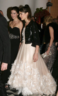 CHANEL 13C Black Sequins Cropped Party Zipper Jacket Keira Knightley 34 36 シャネル ブラック スパンコール クロップド丈 パーディー ジッパー ジャケット キーラ・ナイトレイ 着用 即発