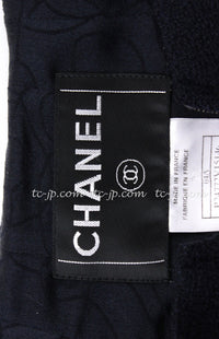 CHANEL 04A Red Navy Tricolor Zipper Tweed Jacket Skirt Suit 36 シャネル レッド ネイビー トリコロール ツイード ジャケット スカート スーツ 即発