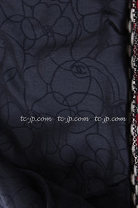CHANEL 04A Red Navy Tricolor Zipper Tweed Jacket Skirt Suit 36 シャネル レッド ネイビー トリコロール ツイード ジャケット スカート スーツ 即発