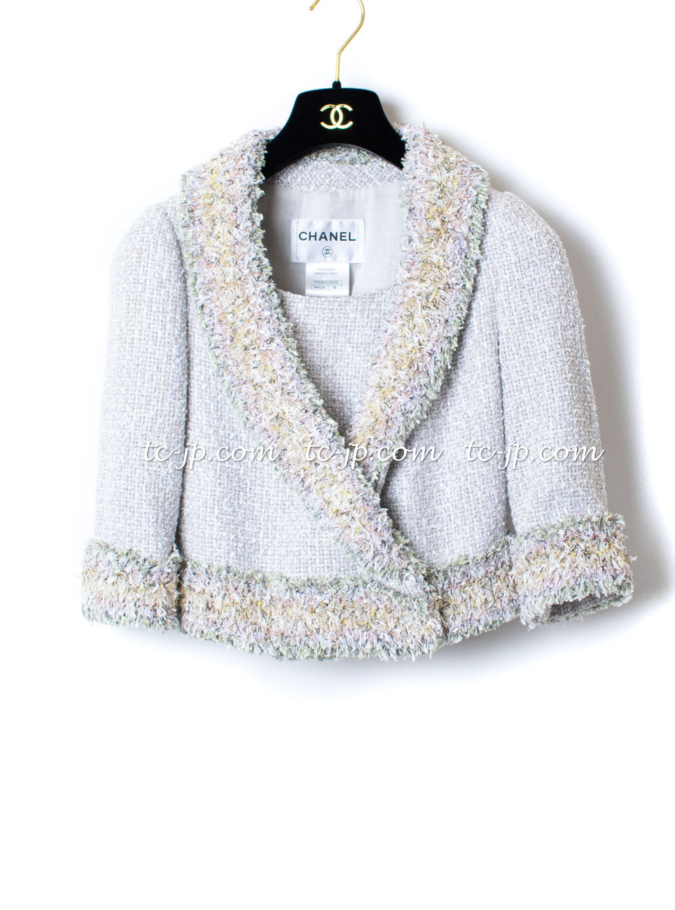 CHANEL 13C Multicolor Fringe Jacket Tops 36 38 シャネル ベルサイユ マルチカラー フリンジ ジャケット トップス 即発