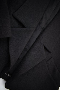 CHANEL 14B Black Metallic CC Buttons Wool Tweed Jacket 34 38 シャネル ブラック メタリック ココボタン ウール ツイード ジャケット 即発
