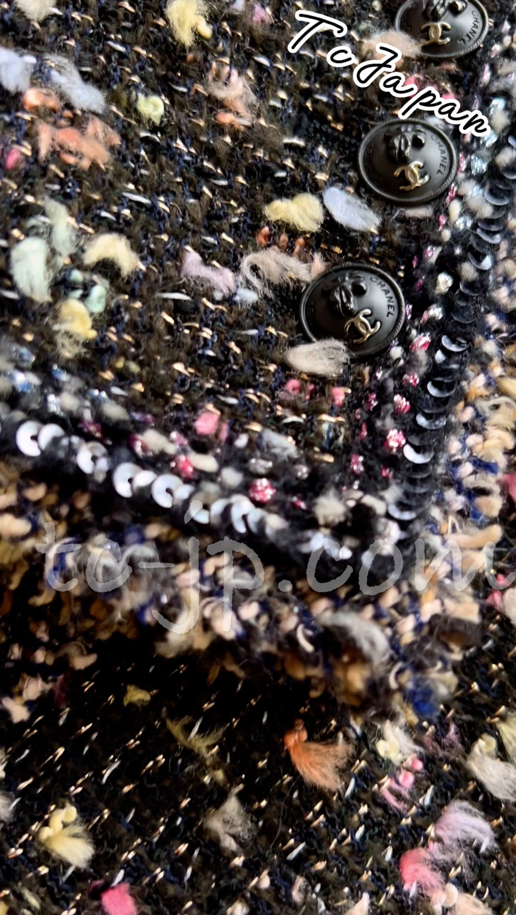 CHANEL 04A Multicolor Tweed Jacket Skirt Suit 38 シャネル マルチカラー ツイード ジャケット スカート スーツ 即発
