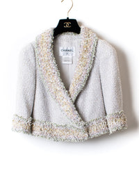 CHANEL 13C Multicolor Fringe Jacket Tops 36 38 シャネル ベルサイユ マルチカラー フリンジ ジャケット トップス 即発