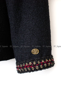 CHANEL 10PF Black Wool Zip Pocket Jacket 38 シャネル ブラック・ウール・ジッパー・ジャケット 即発