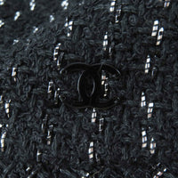 CHANEL black tweed CC logo women's accessory / シャネル レディース ブラック ツイード CCロゴ アクセサリー