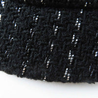 CHANEL black tweed CC logo women's accessory / シャネル レディース ブラック ツイード CCロゴ アクセサリー