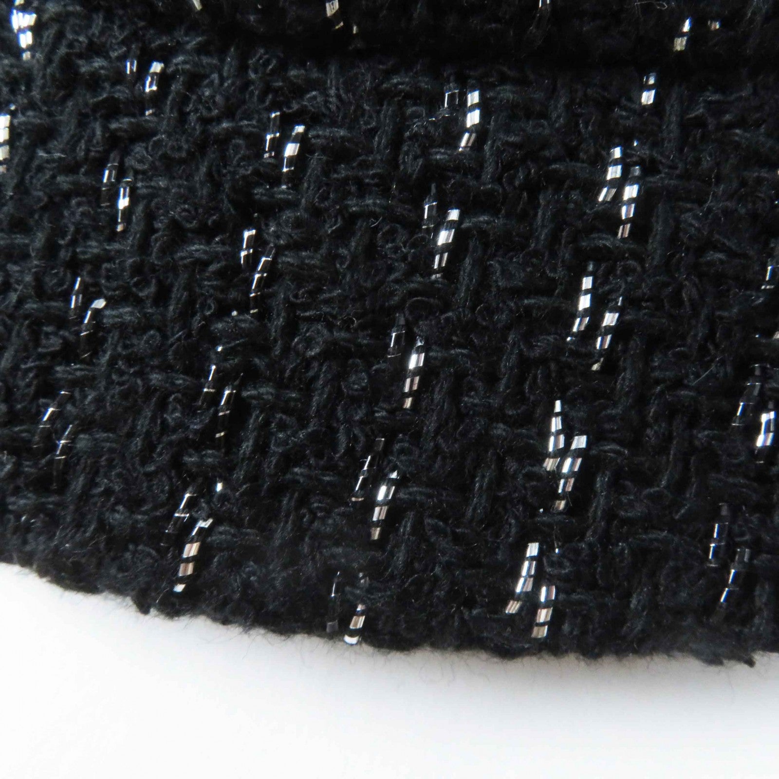 CHANEL black tweed CC logo women's accessory / シャネル レディース ブラック ツイード CCロゴ アクセサリー