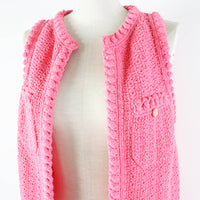 CHANEL pink CC logo women's cardigan / シャネル レディース ピンク CCロゴ カーディガン