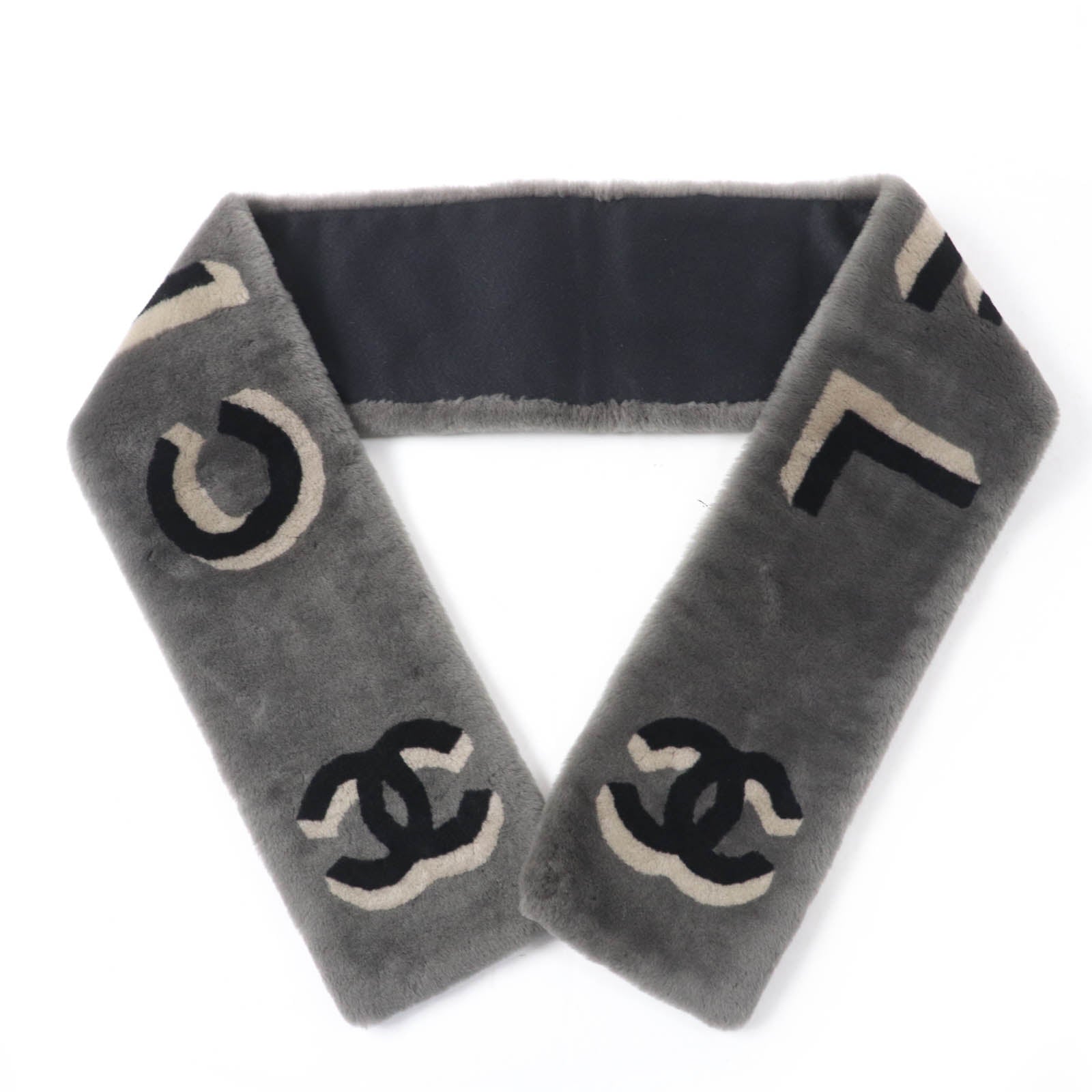 CHANEL grey CC logo women's accessory / シャネル レディース グレー CCロゴ アクセサリー