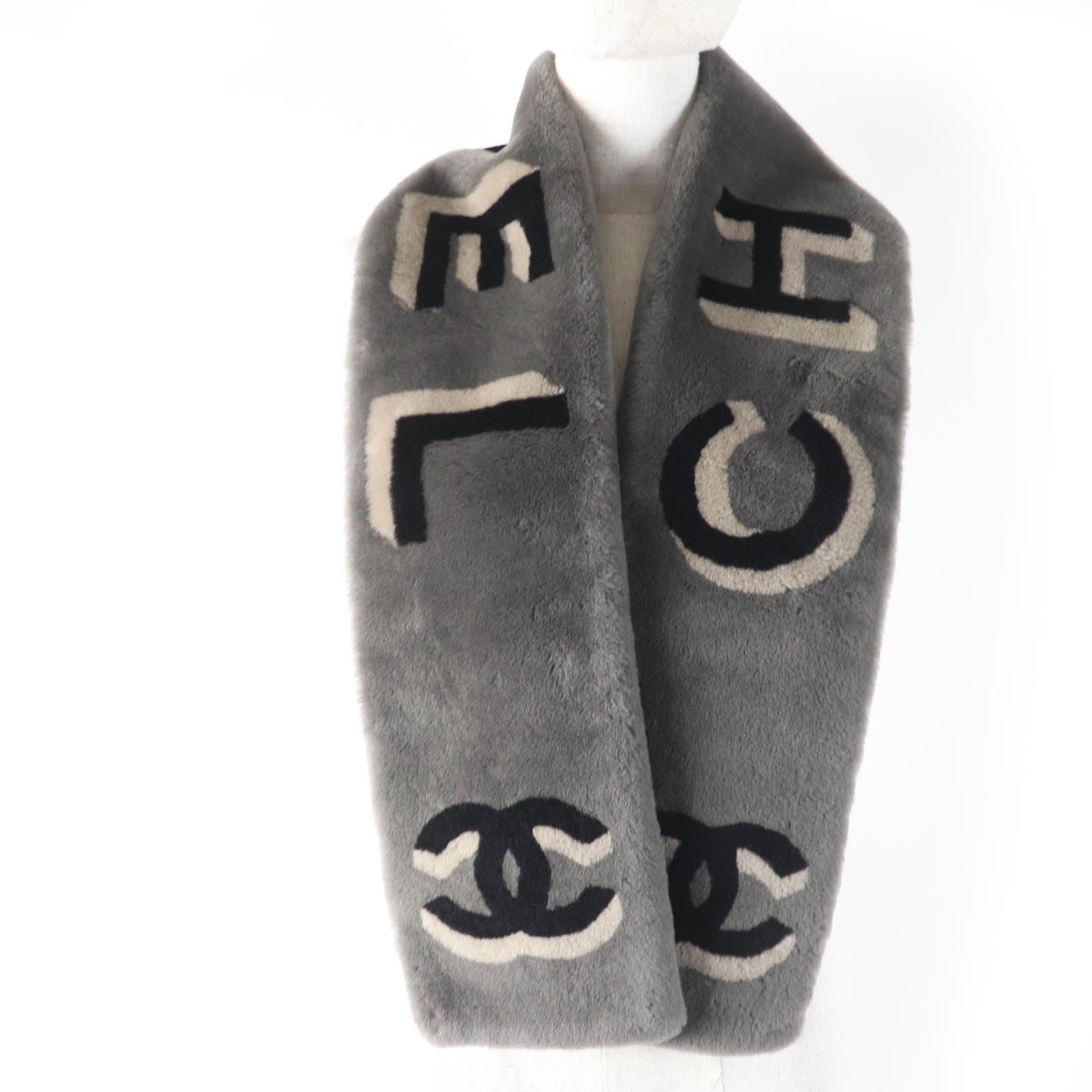 CHANEL grey CC logo women's accessory / シャネル レディース グレー CCロゴ アクセサリー