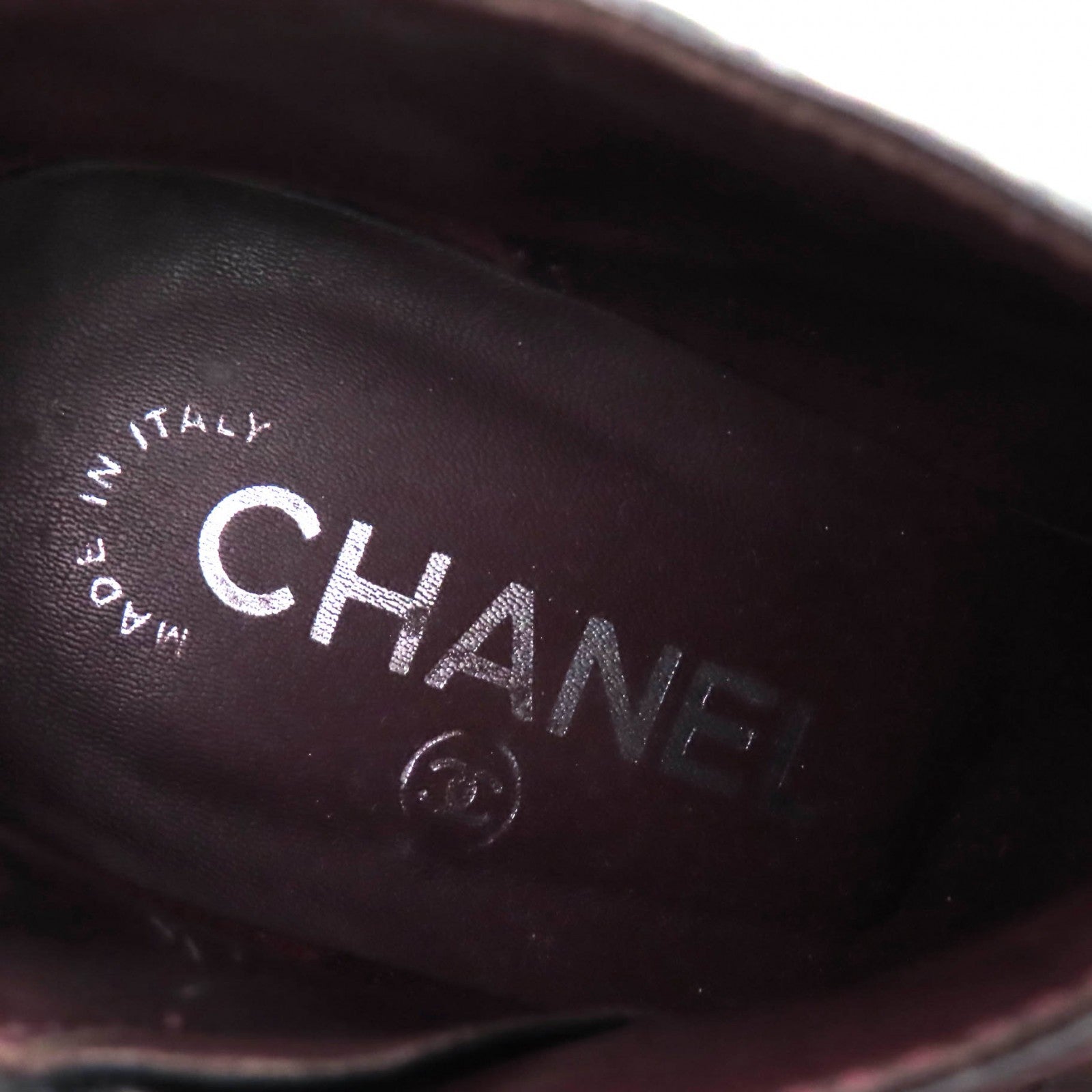 シャネル CHANEL ブラック アンクルブーツ レディース ポーチ付 ココ