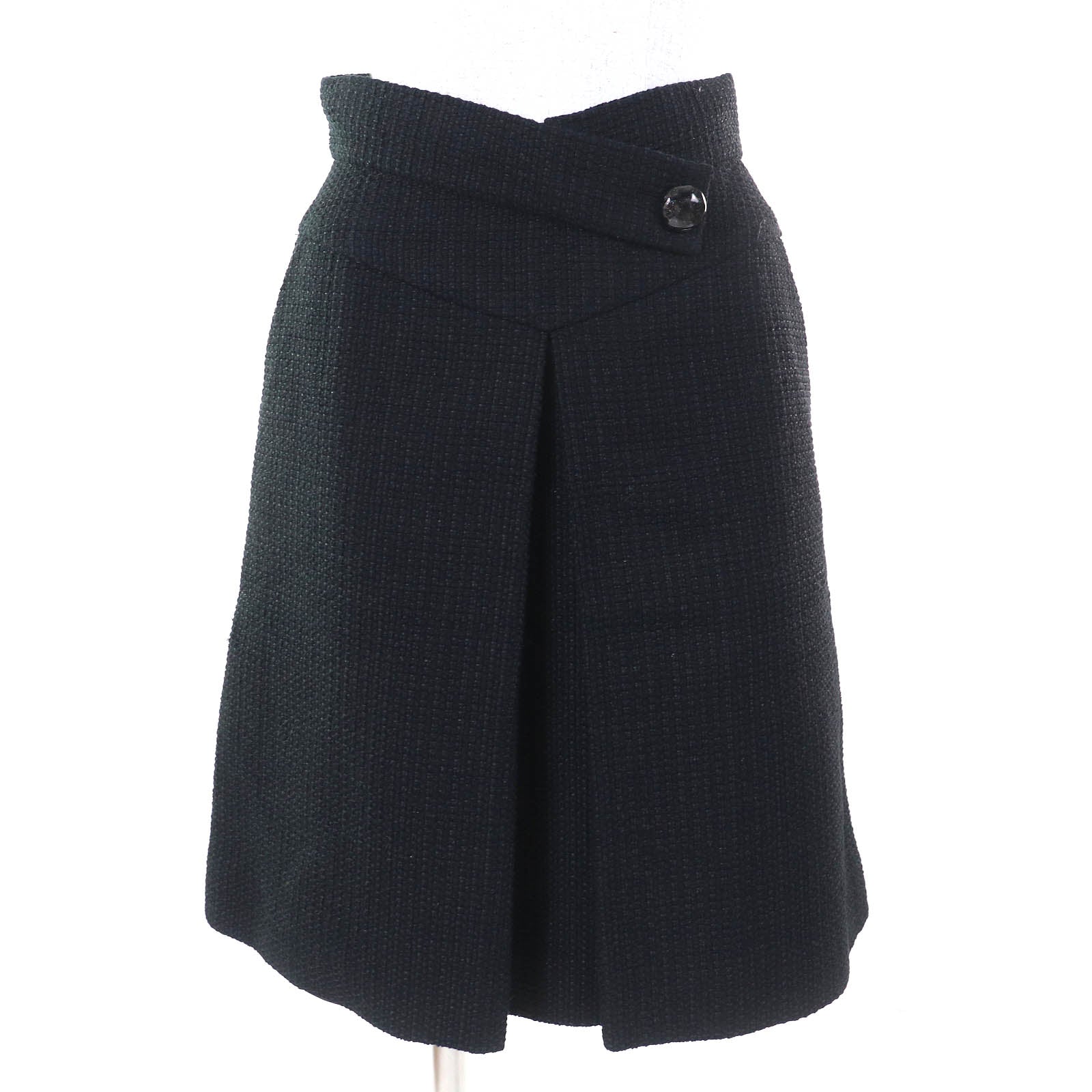 [大人気]　シャネル　ＣＨＡＮＥＬ　ボトム　ココマーク　ウール　ブラック シャネル スカート CHANEL Bottom Skirt Pants ボトム パンツ – TC JAPAN