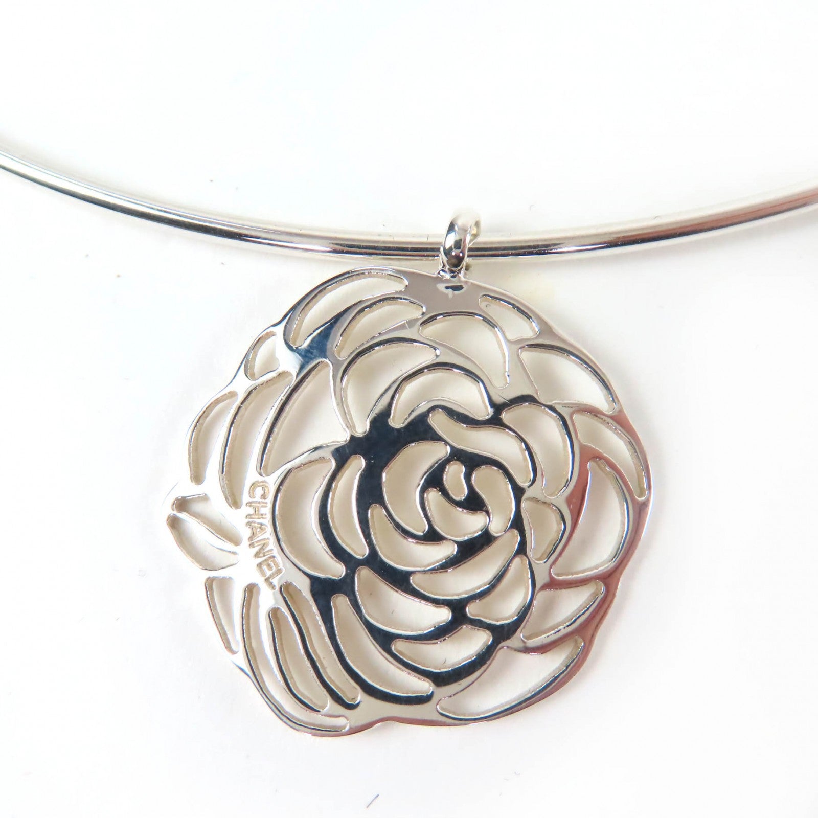 CHANEL silver camellia women's accessory / シャネル レディース シルバー カメリア アクセサリー