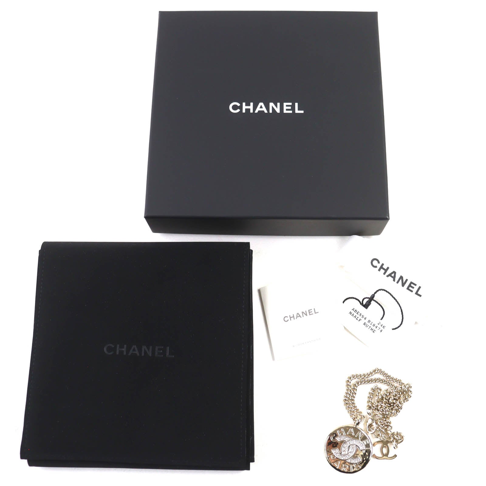 CHANEL gold CC logo crystal women's accessory / シャネル レディース ゴールド CCロゴ クリスタル アクセサリー