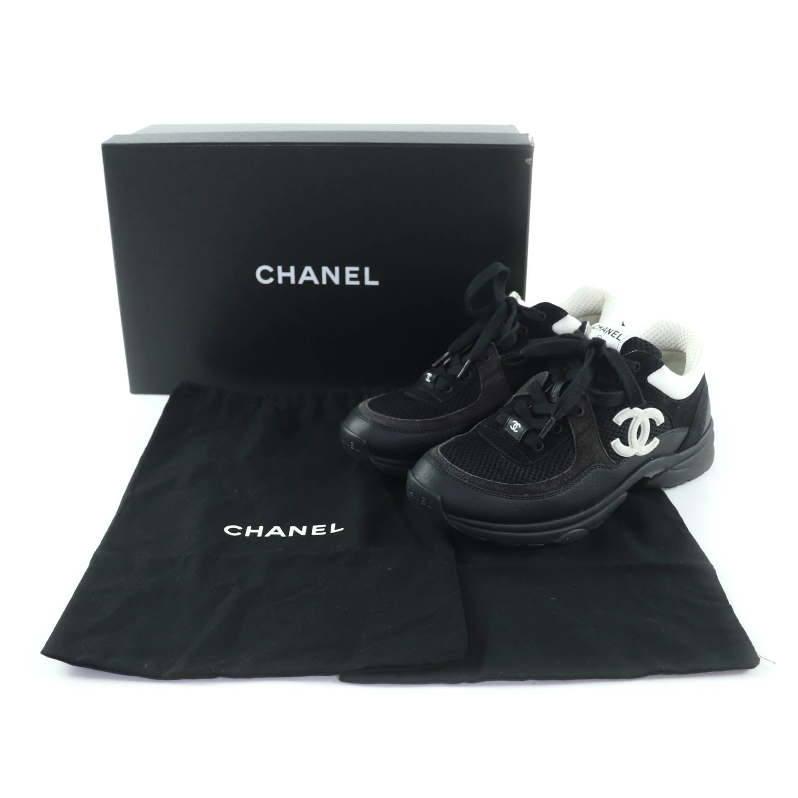 ル*ん様 CHANEL 黒ー レース フラットシューズ シャネル CHANEL パンプス・ヒール｜バイカラー・スリングバック