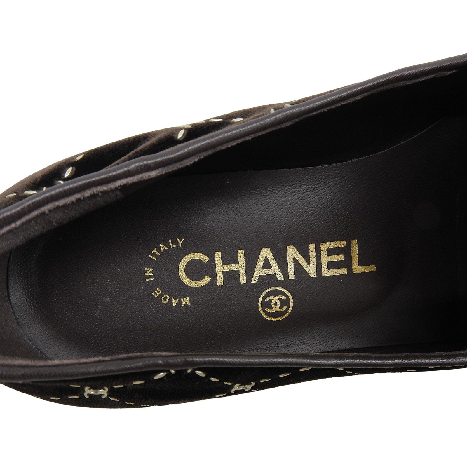 シャネル CHANEL スリッポン レディース マトラッセステッチ ココ