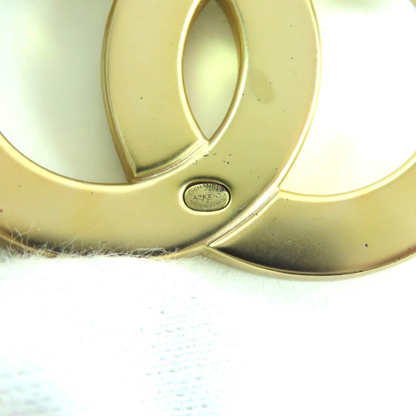 CHANEL gold CC logo crystal women's accessory / シャネル レディース ゴールド CCロゴ クリスタル アクセサリー