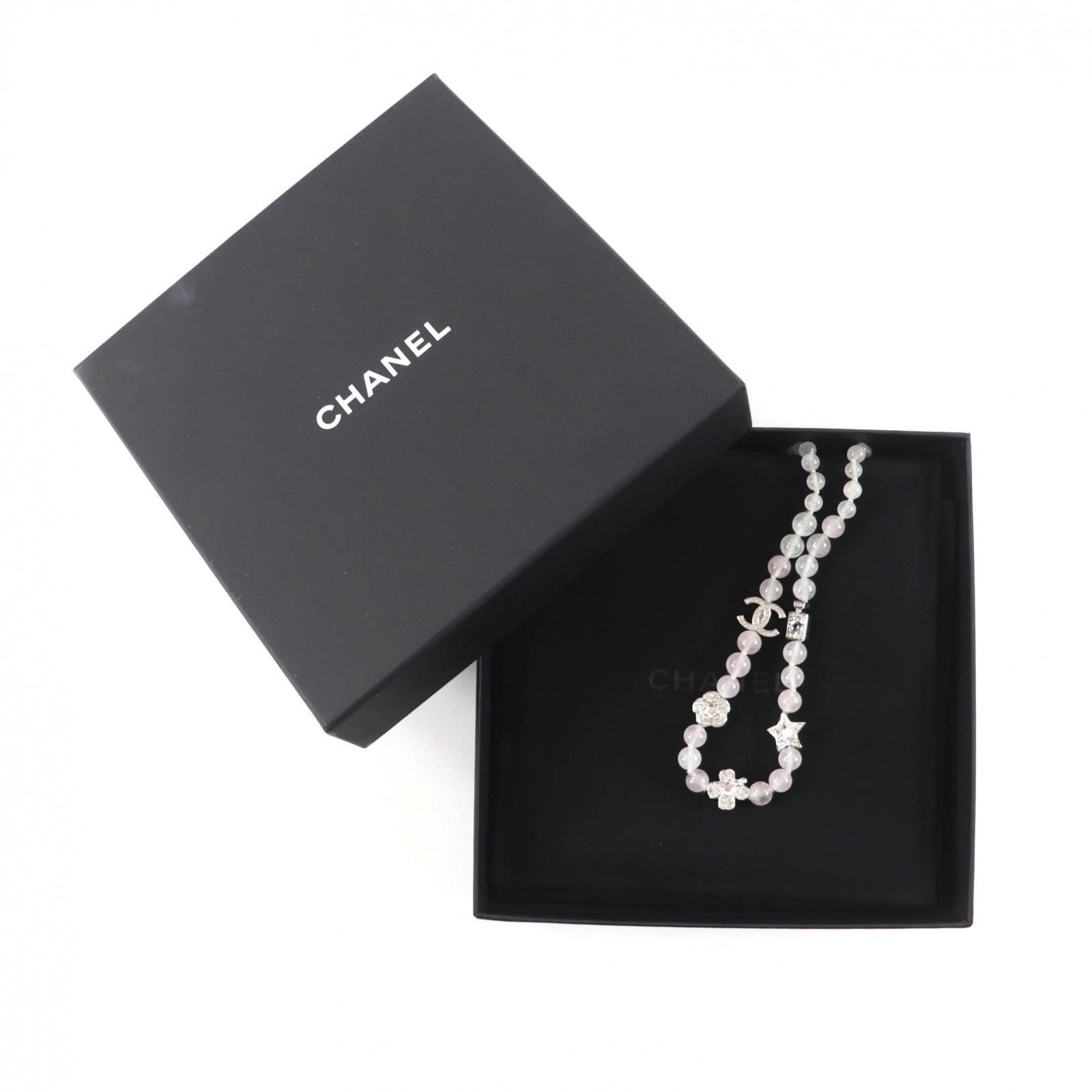 CHANEL white CC logo crystal women's accessory / シャネル レディース ホワイト CCロゴ クリスタル アクセサリー